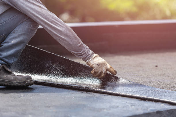 Professional Basement Waterproofing technician working in Forest, VA
